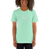 NH Circle Slash Logo - Center Chest - Grey Font