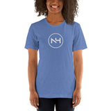 NH Circle Slash Logo - Center Chest - Grey Font